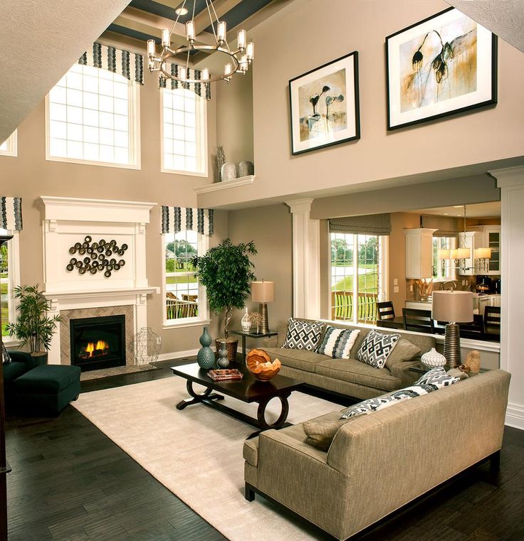 Two Story Family Room Decorating Ideas