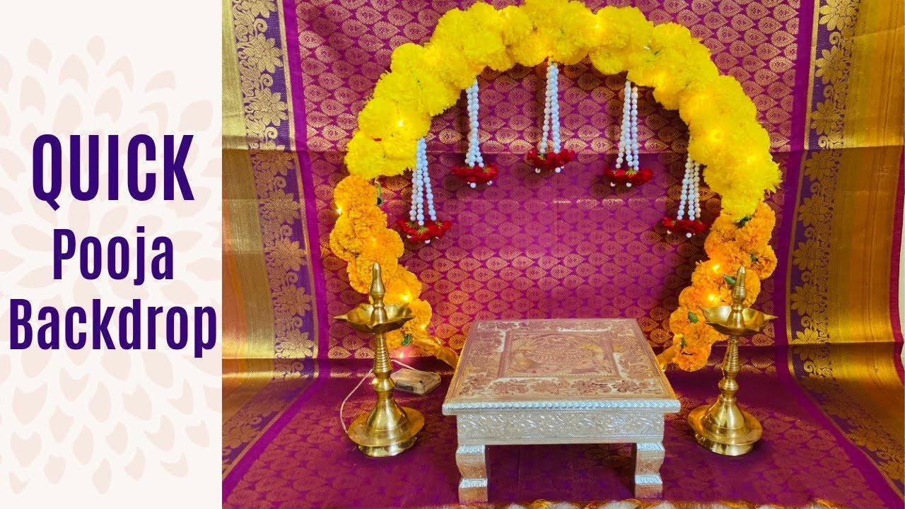 Pooja Decoration Ideas At Home