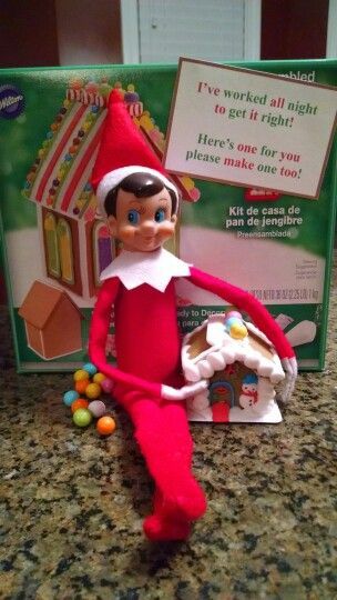 Elf On The Shelf Gingerbread House Ideas