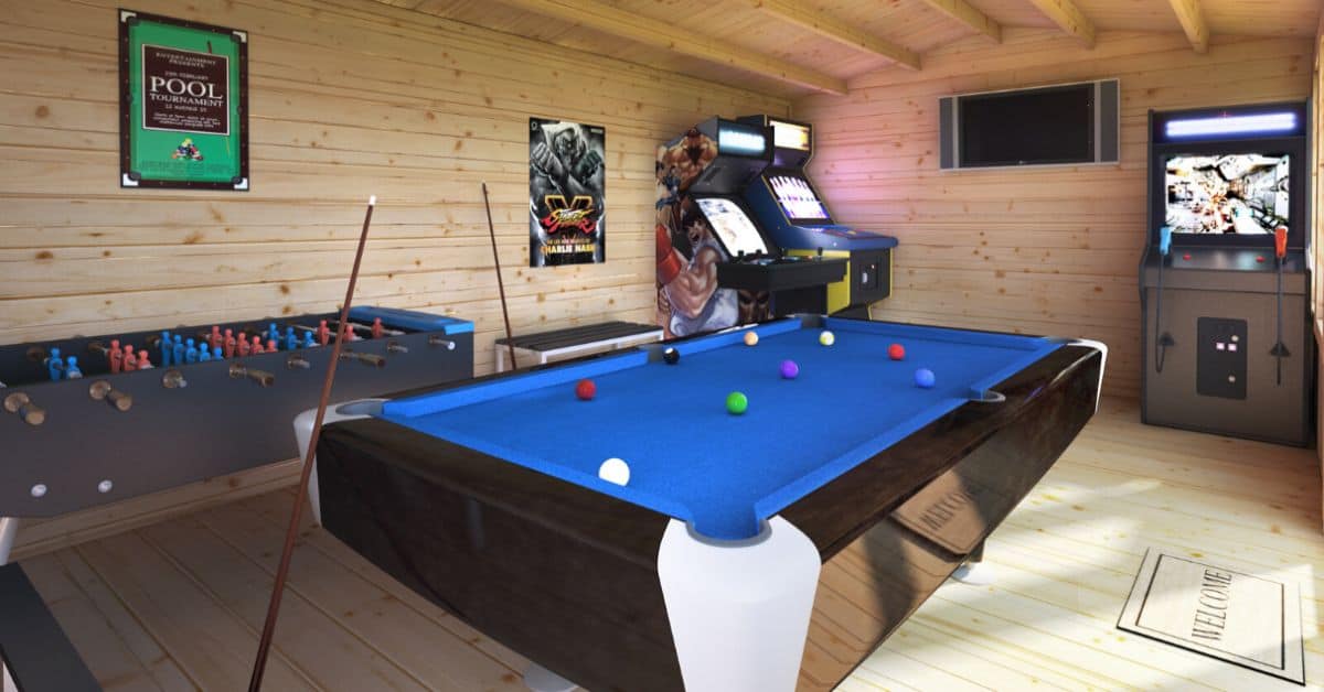 Shed Games Room Ideas